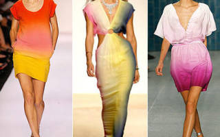 Ombre – модный стиль одежды