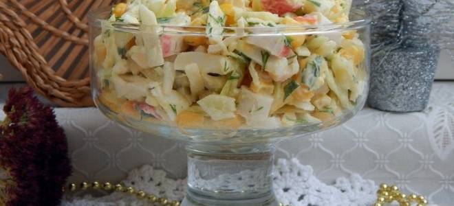 Салат из крабовых палочек и капусты